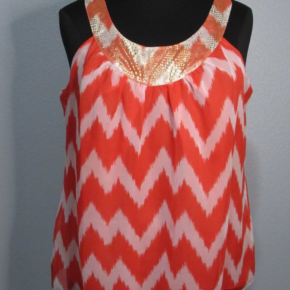 Chevron Patterned Blouse - Picture 6 of 11